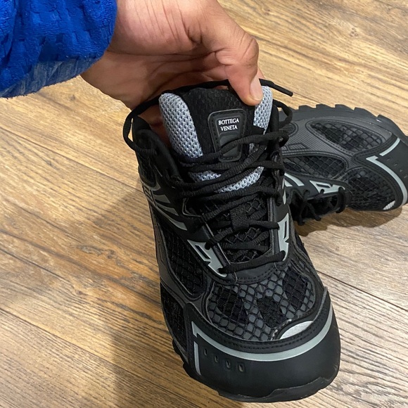 Bottega Veneta Men's Black and Gray Athletic Shoes - Picture 2 of 8